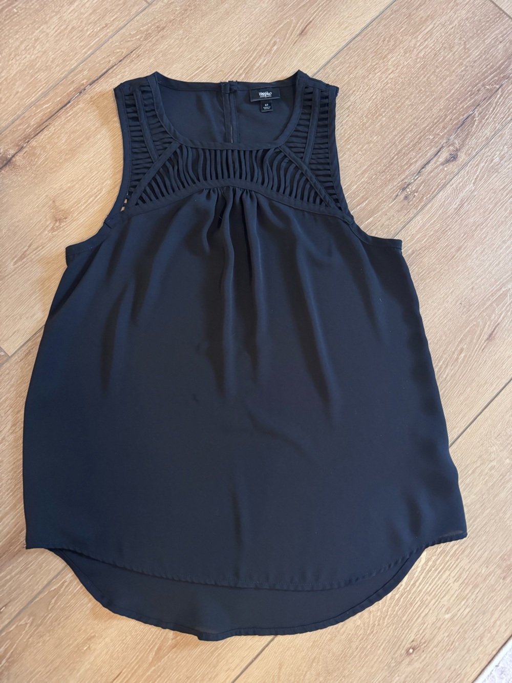 Black Sleeveless Tank with detailing